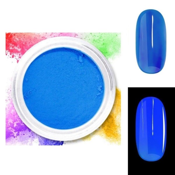 Neon pigment / pulver - Blå 12 Blå