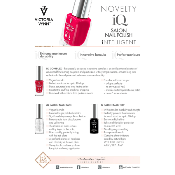 Victoria Vynn - IQ Polish - 07 Be Cherry - Nagellack Vin, röd