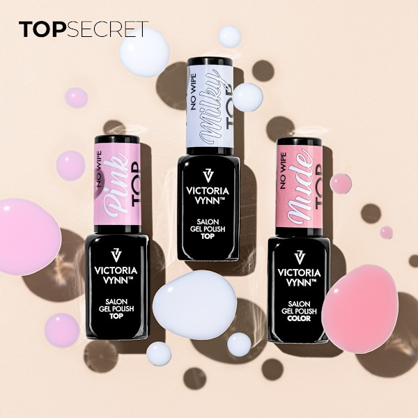 Top coat - Pink - No wipe - 8 ml - Victoria Vynn - Gel Polish Rosa