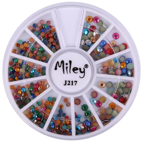 Rundel - Miley - J217 - Kynsikoristeet - Noin: 400 kpl Multicolor