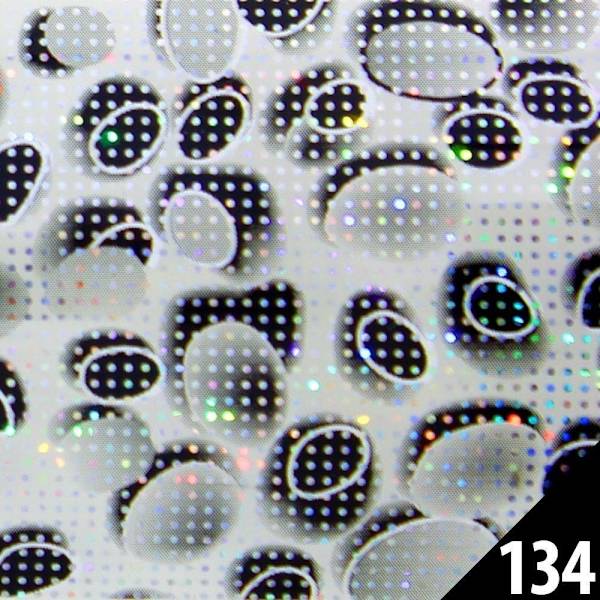 Nagelfolie / folie - för nageldekorationer - #134 - 100 cm multifärg