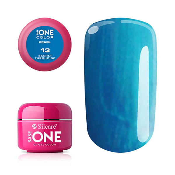 Base one - UV Gel - Pearl - Secret Turquoise - 13 - 5 gram Turkos