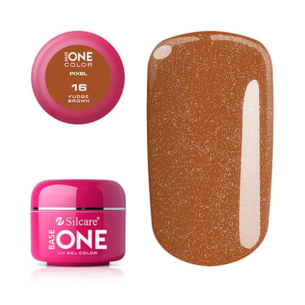 Base One - UV Gel - Pixel - Fudge Brown - 16 - 5 gram Brun