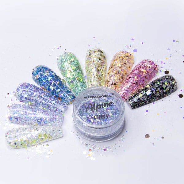 Bland glitter - Alpine effekt - 09 Multicolor