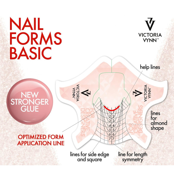 Nagelmallar - 400 st Basic - Victoria Vynn Rosa