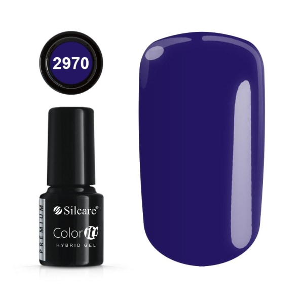 Gellack - Hybrid Color IT Premium - 2970 - Silcare Blå