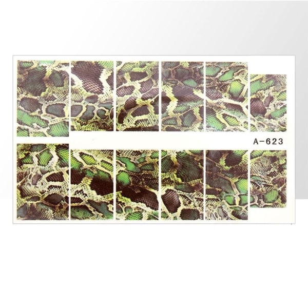 Vesitarrat - Käärmeen iho - A623 - Kynsille Multicolor