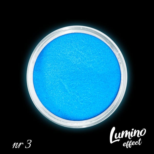 Effektpulver - Självlysande - Lumino - 03 Blå