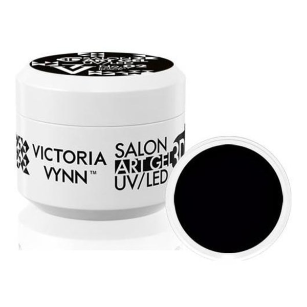 Victoria Vynn - Art Gel 3D - 02 kermanvärinen musta - geeli Black