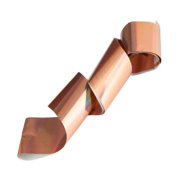 Neglefolie / folie - til negle dekorationer - Holo - Kobber - 1m Copper