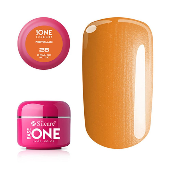 UV-geeli - Base One - Metallic - Appelsiinimehu - 28 - 5g Orange