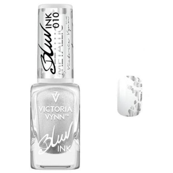 Victoria Vynn - Blur Ink - 010 Metallic - Dekorativ lak Grey