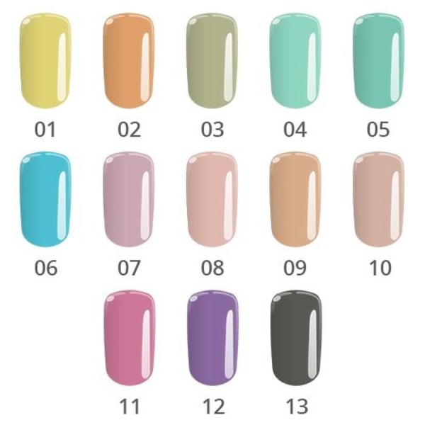 Base One - UV Gel - Pastel Shades - Grå - 13 - 5 gram Grey