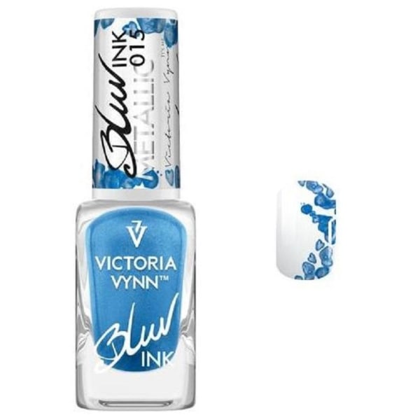 Victoria Vynn - Blur Ink - 015 Metallic - Dekorativ lak Blue