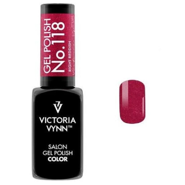 Victoria Vynn - Gel Polish - 118 Right Reddish - Gellack Vin, röd