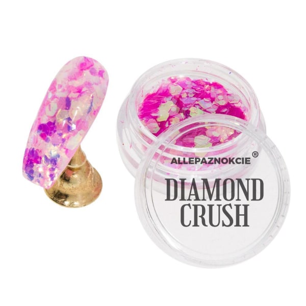 Negleglitter - Diamond Crush - 03 Pink