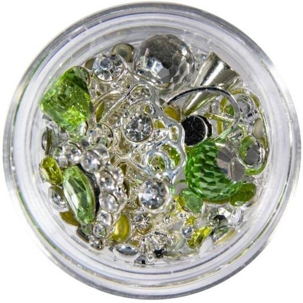 Dekorationer - Mix - Silver - 08 - Chrysolite multifärg