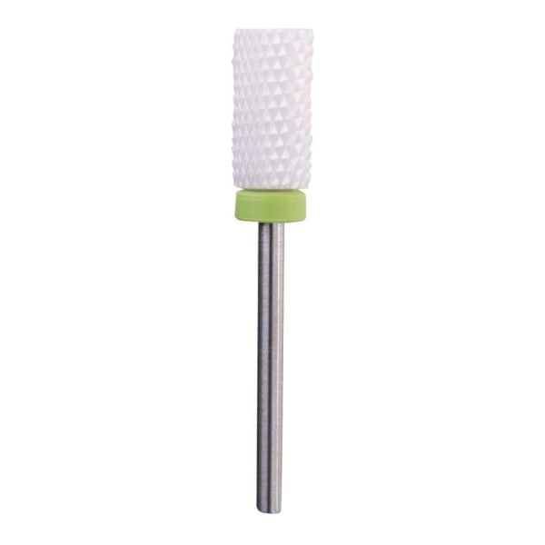 Keramisk slip bits - Vit / Grön - Stor Cylinder - C 3/32 Vit