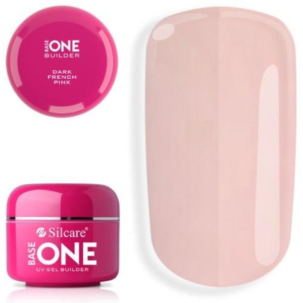 Base One -  Builder - Dark French Pink - 30 gram - Silcare Mörkrosa