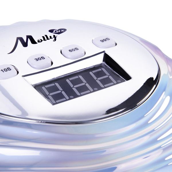 UV/LED 86W - Nagellampa - Mollylux Infinity - Holo Silver