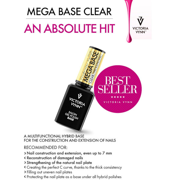 Gel Polish - Mega Base - 8ml - Victoria Vynn Transparent
