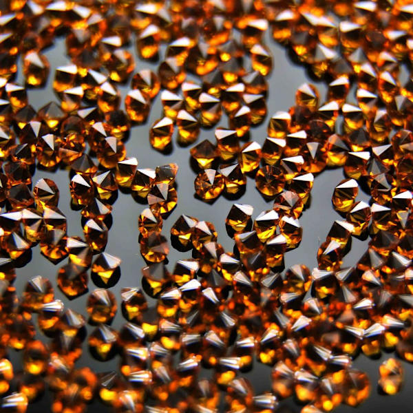 Krystalsten (Glas) - 1 mm - 200-300 stk - 05 Gold