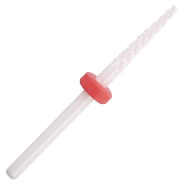 Keramisk slip bits - Vit / Röd - Small cone - F 3/32 White