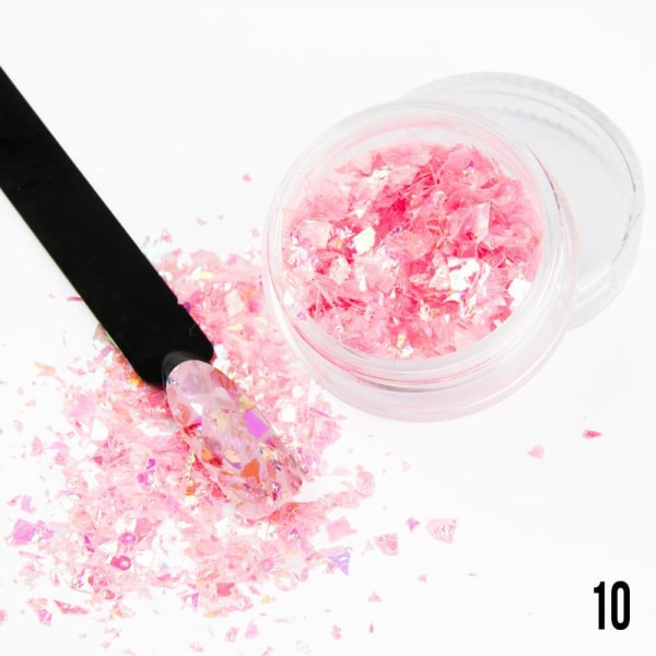 Negledekorationer - Broken Mirror - 10 Pink