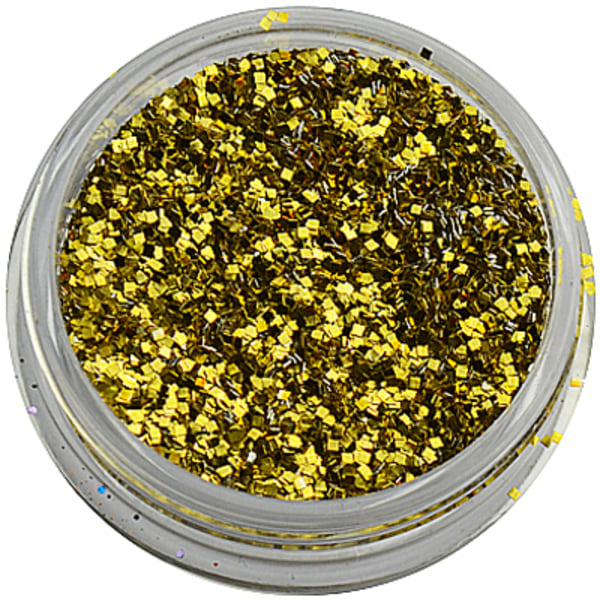Glitter WOW Gold with silver edges - Hex 1 mm