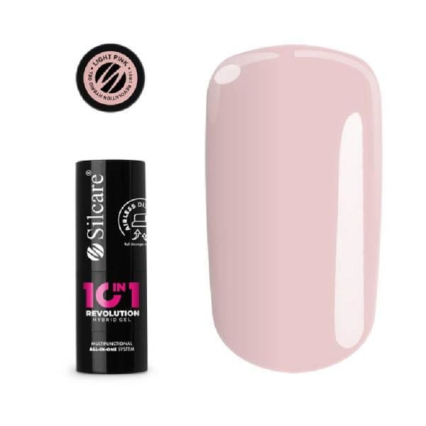 Silcare  - 10in1 Revolution - Pumpflaska - Light Pink 15 ml Rosa