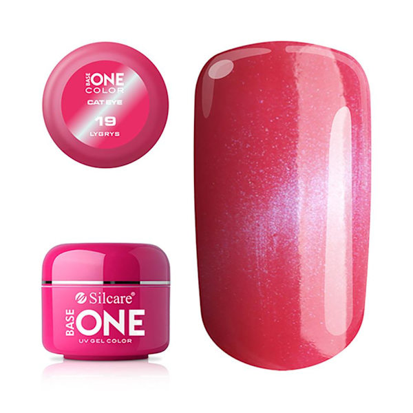 Base One - UV Gel - Cat Eye - Lygrys - 19 - 5 gram Pink