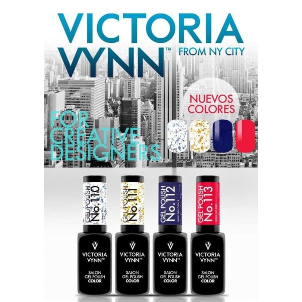 Victoria Vynn - geelilakka - 110 hopeakalvo - geelilakka Blue