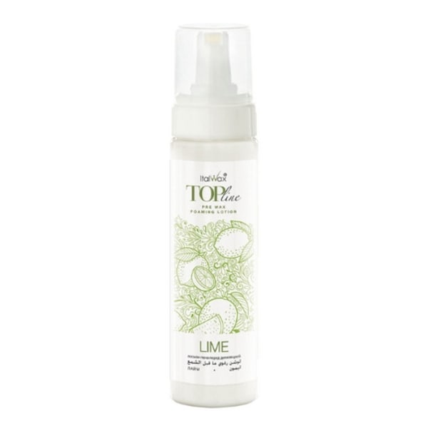 200ml Före vaxning skum lotion - Lime - TOP Line - Italwax Transparent