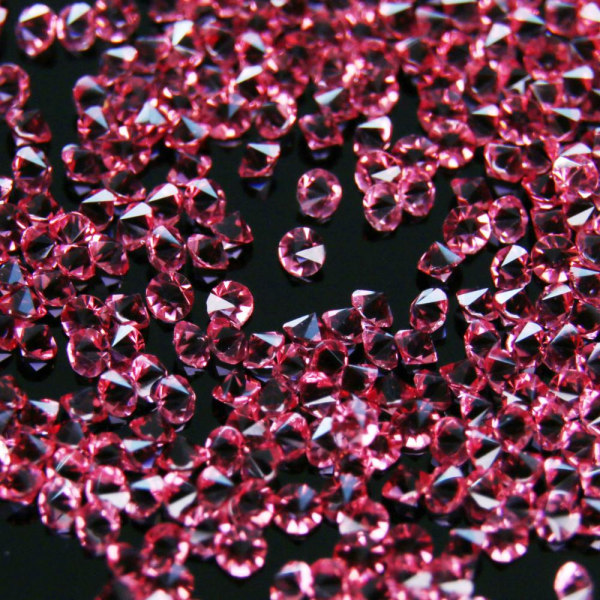 Kristall stenar (Glas) - 1 mm - 200-300 st - 08 Rosa