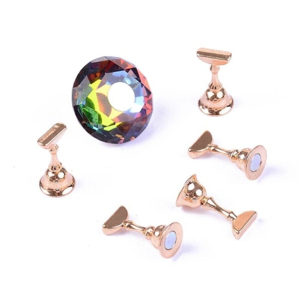 Tipp display - Magnetisk - Kristall kula / Guld #3 Crystal