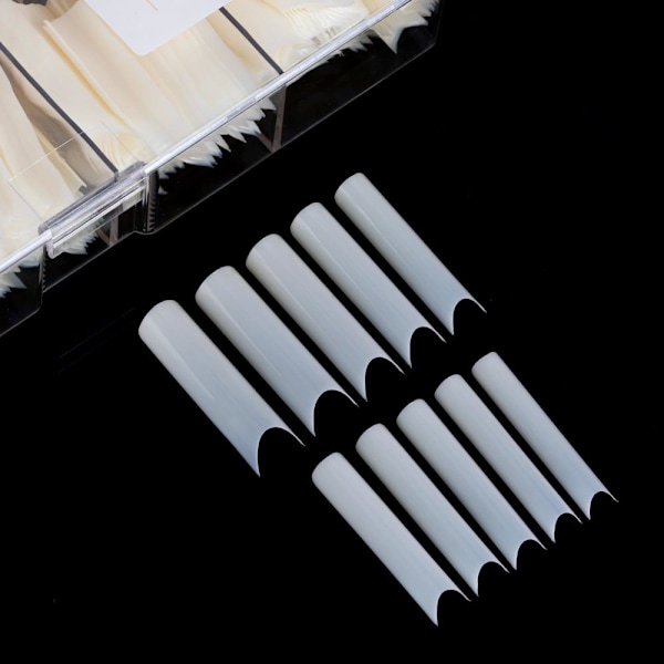 Neutrala - Square XXL tippar medium i box - 500 st White