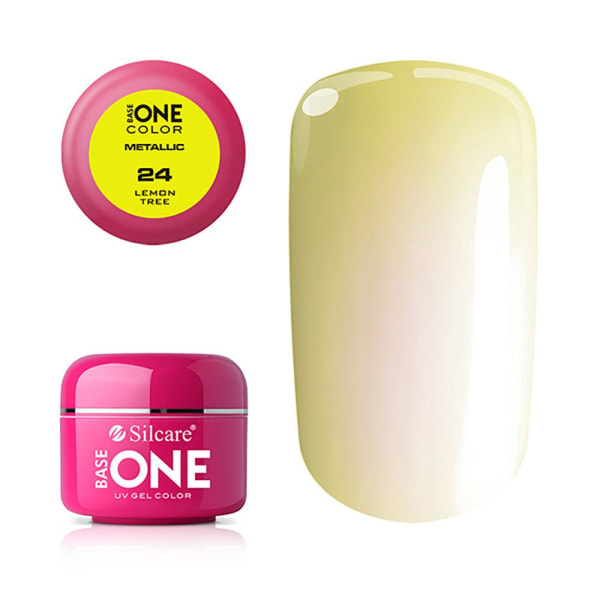 Base One - UV Gel - Metallic - Lemon Tree - 24 - 5g Yellow