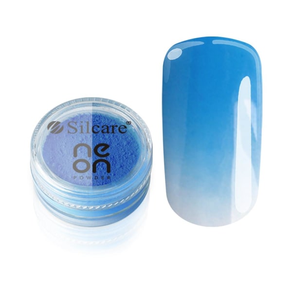 Silcare - Neon Pulver - 01 - Blå - 3 gram Blå