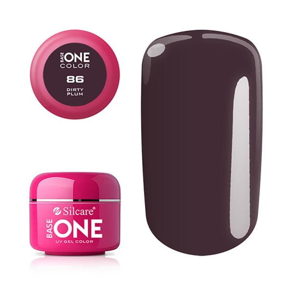 Base one - Farve - UV Gel - Dirty Plum - 86 - 5 gram Pink