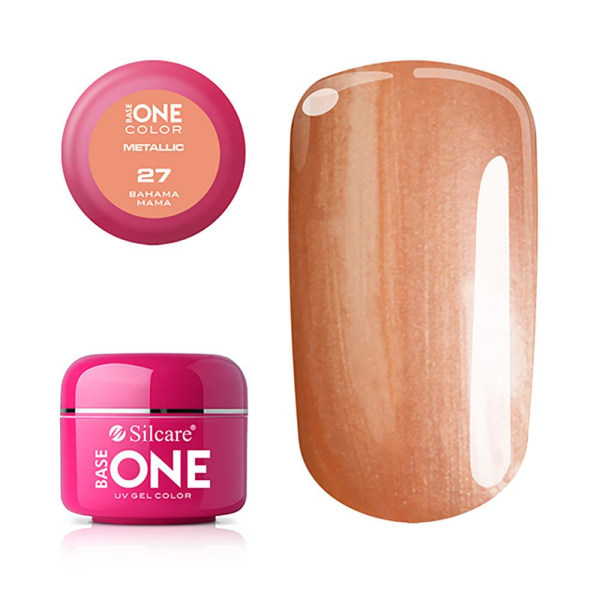 Base One - UV Gel - Metallic - Bahama Mama - 27 - 5g Orange