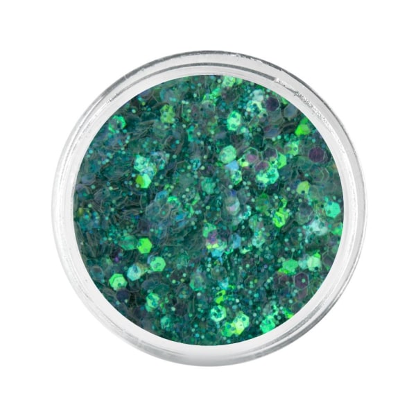 Nail Glitter - Wink Effect - Hexagon - 03 Turquoise