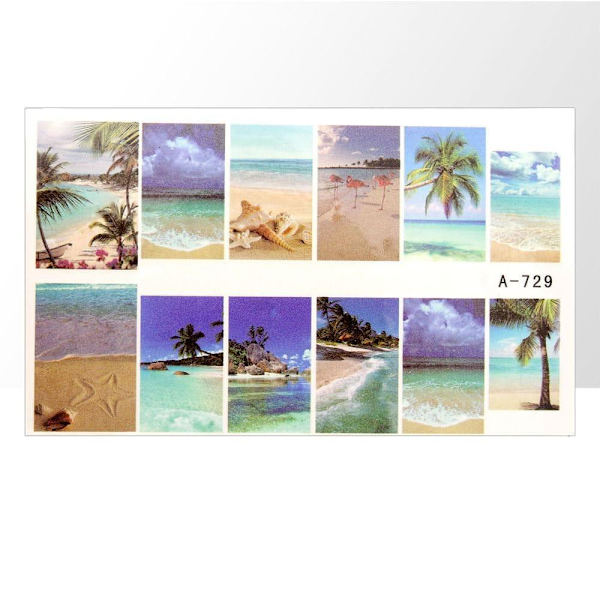 Vesitarrat - Paradise - A729 - Kynsille Multicolor
