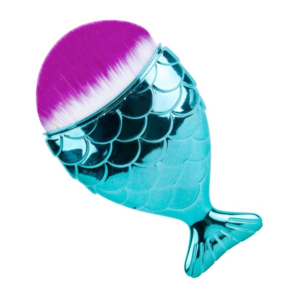 Pölysivellin / Meikkisivellin - Kalan muotoinen - Turkoosi Turquoise