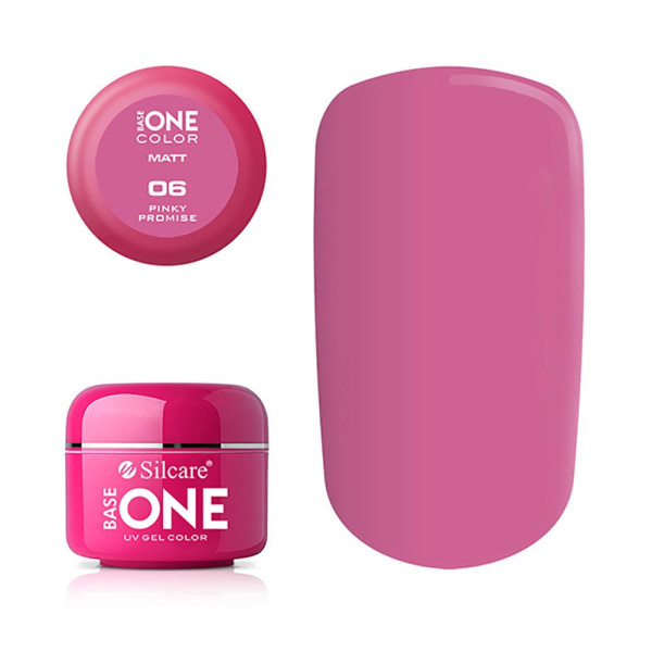 Base One - UV Gel - Matt - Pinky Promise - 06 - 5 gram Pink