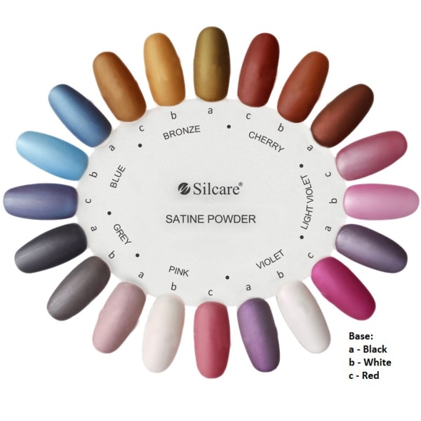 Silcare - Effekt Powder Violet Satine 0,5g Purple
