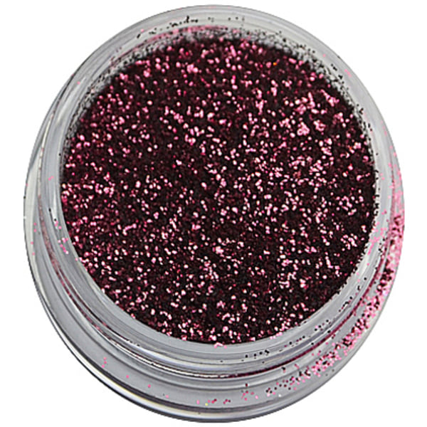 Dark pink glitter - Hex - 0,2 mm