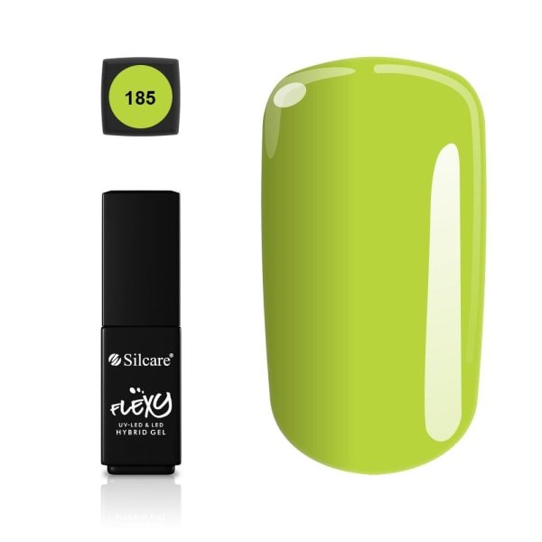 Silcare - Flexy - Hybrid gel - Color: 185 - 4,5 gram Grön gul