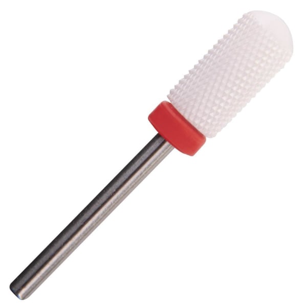 Keramisk slip bits - Vit / Röd - Cylinder boll - F 3/32 Vit