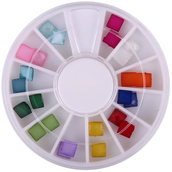 Rundel - JNR11 - Nageldekorationer - 24 st Multicolor