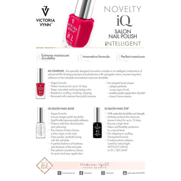 Victoria Vynn - IQ Polish - 08 Forever Claret - Nagellack Mörkröd